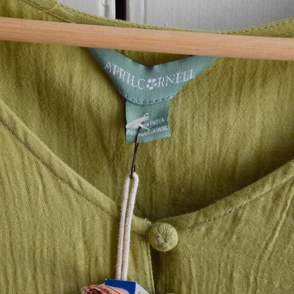 April Cornell Olive Green Maxi Dress - Picture 4 of 5